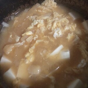 大根と豆腐と卵の味噌汁